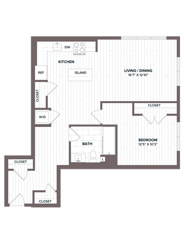 floorplan image of apartment 220